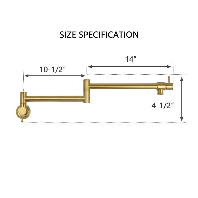 Pot Filler Kitchen Faucet Wall Mount