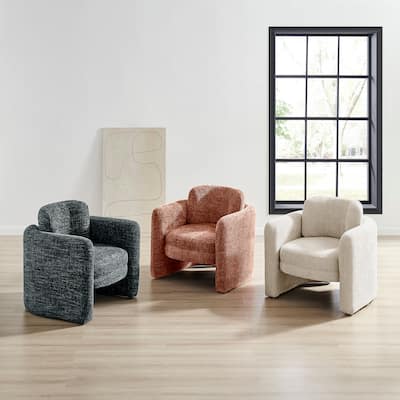 NPD Furniture Deryll Chenille Accent Arm Chair