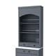 preview thumbnail 13 of 16, 83.7" Modern Tall Pantry Cabinet Set of 2 with Faux Marble Tops & Drawers