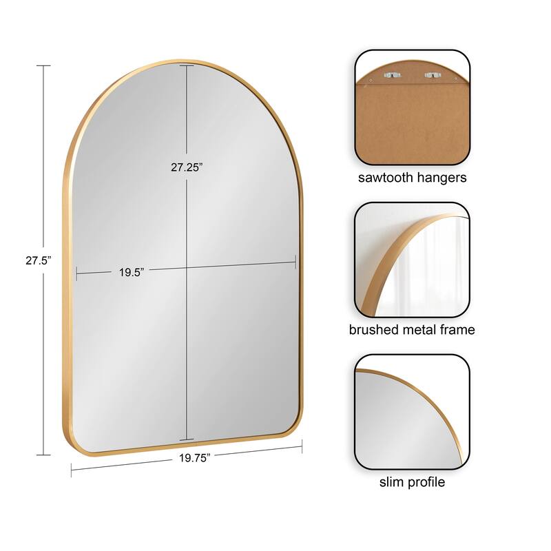 Kate and Laurel Zayda Metal Arch Mirror