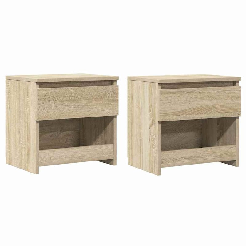 vidaXL Bedside Cabinet Engineered wood