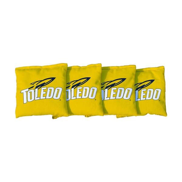 slide 2 of 3, Toledo University Rockets Yellow Cornhole Bags All-Weather Resin Filled