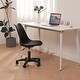 preview thumbnail 2 of 11, Home Office Chair with Wheels, Ergonomic Adjustable Task Computer Chair, Armless Office Chair PP Plastic Swivel Desk Chair
