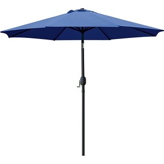 9' Patio Umbrella Outdoor Table Umbrella (Navy Blue) - Bed Bath ...