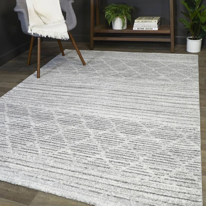 Madera Striped Contemporary Area Rug