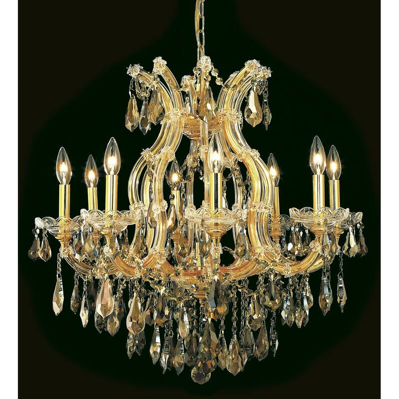 Fleur Illumination 9 light Gold Chandelier
