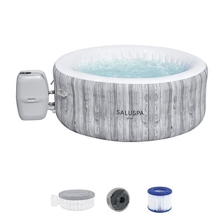 Bestway SaluSpa Fiji AirJet Inflatable Hot Tub with 120 Soothing Jets, Gray - Standard