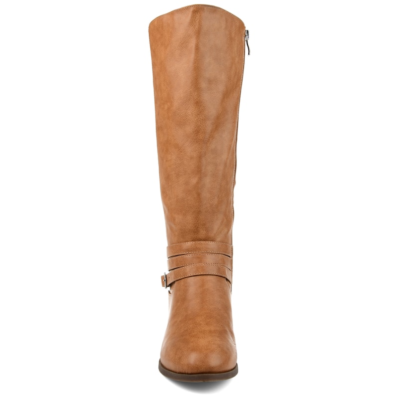 Journee Collection Women's Ivie Stacked Heel Riding Boots