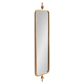 Kate and Laurel Kasota Slim Rectangle Mirror Metal