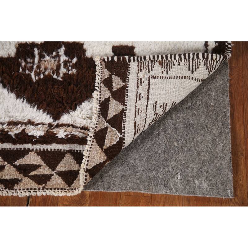 Anatolian Turkish Runner Rug Handmade Tribal Beige Wool Carpet - 3'2"x 12'3"