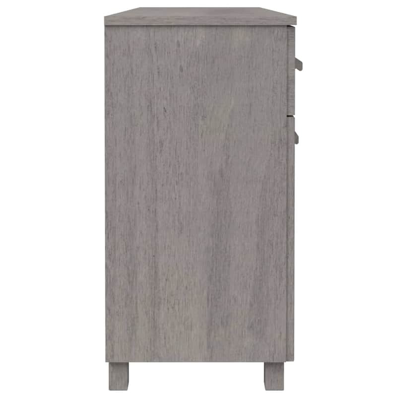 vidaXL Sideboard Bar Buffet Console Cabinet with Drawers HAMAR Solid Wood Pine - 44.5" x 15.7" x 31.5"