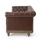preview thumbnail 12 of 58, Castalia Nailhead Trim Chesterfield Sofa by Christopher Knight Home - 78.75" L x 33.50" W x 28.00" H
