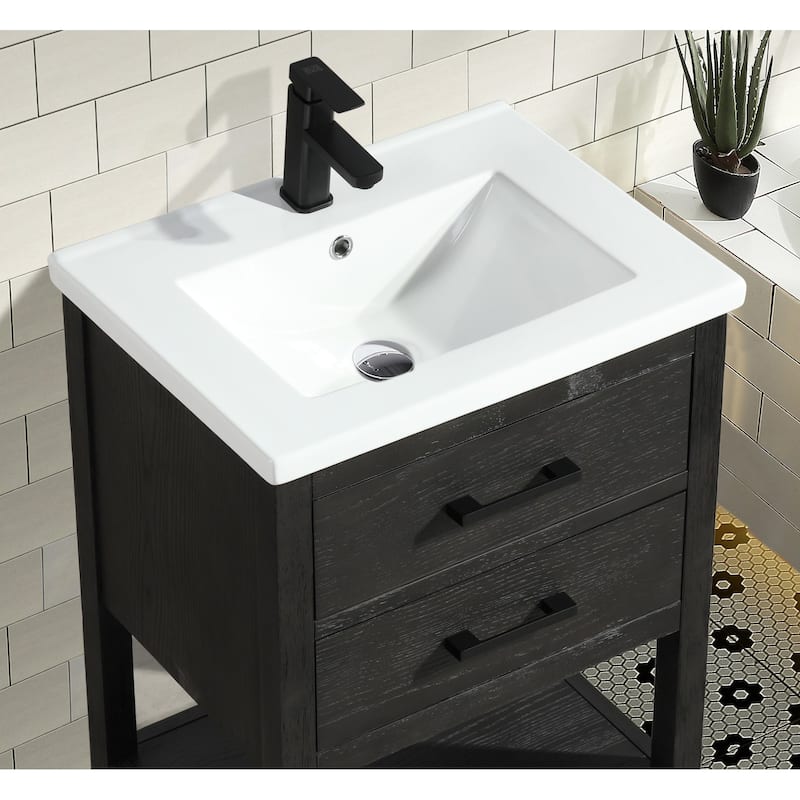 Ari Bath, Betty 42" Bathroom Vanity, Weathered Brown