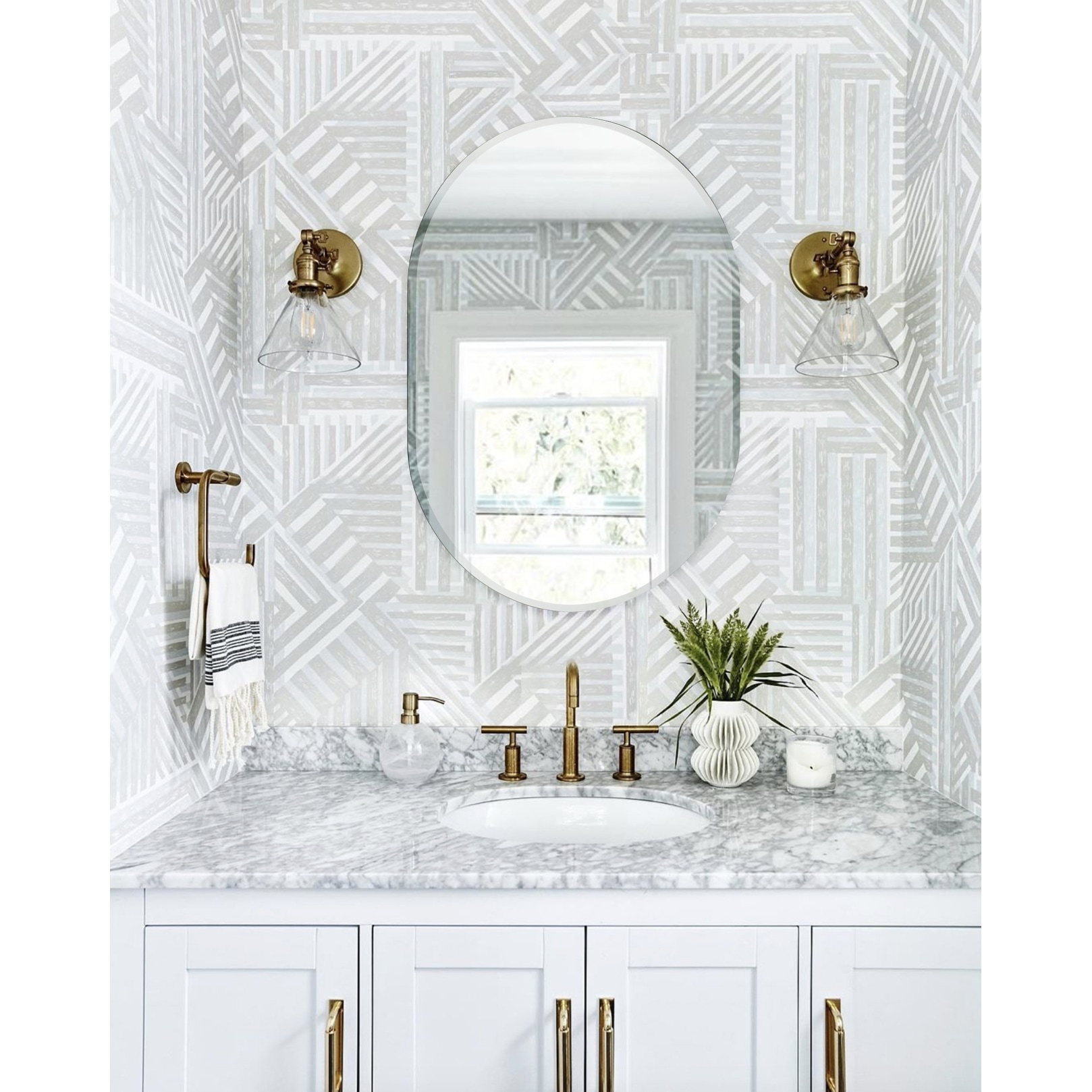 Khloe Modern Bathroom Mirror