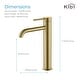 preview thumbnail 12 of 24, Luxury Solid Brass Single Hole Bathroom Vessel Sink Faucet