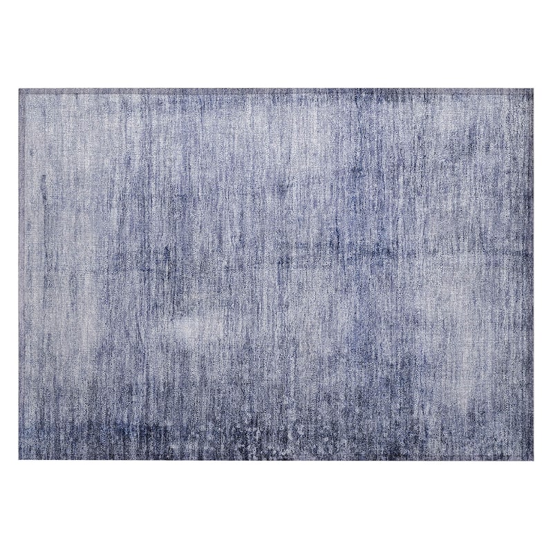 Machine Washable Indoor/ Outdoor Chantille Solid Ombre Rug