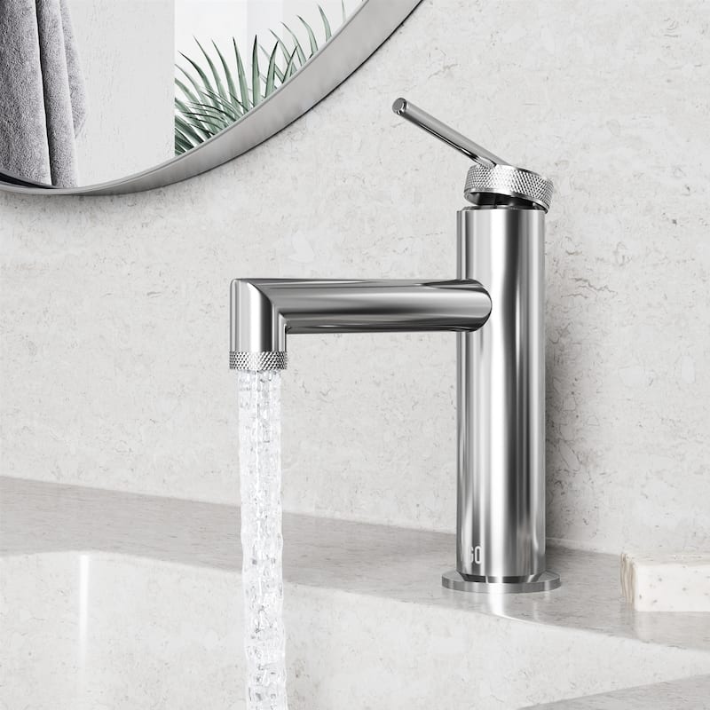 VIGO Sterling 7" H Single Handle Single Hole Bathroom Faucet - Without Extras - Chrome