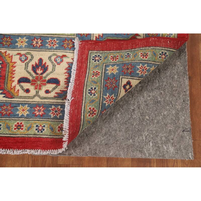 Geometric Kazak Area Rug Wool Carpet - 8'0" x 10'4"