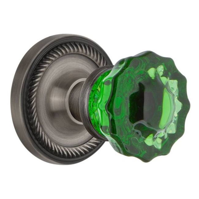 Nostalgic Warehouse Rope Solid Brass Rose Single Dummy Door Knob with