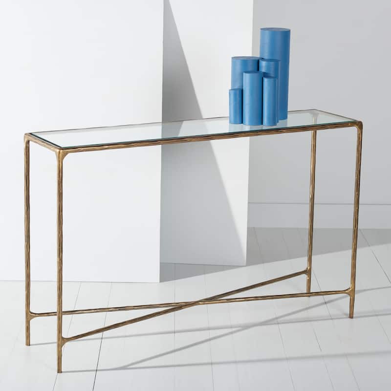 SAFAVIEH Couture Dorotea Forged Metal Rectangle Console Table - 48" W x 12" L x 30" H - 48"W x 12"D x 30"H