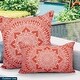 preview thumbnail 3 of 34, Decorative Indoor/Outdoor Reversible Throw Pillows with Insert (Set of 2)