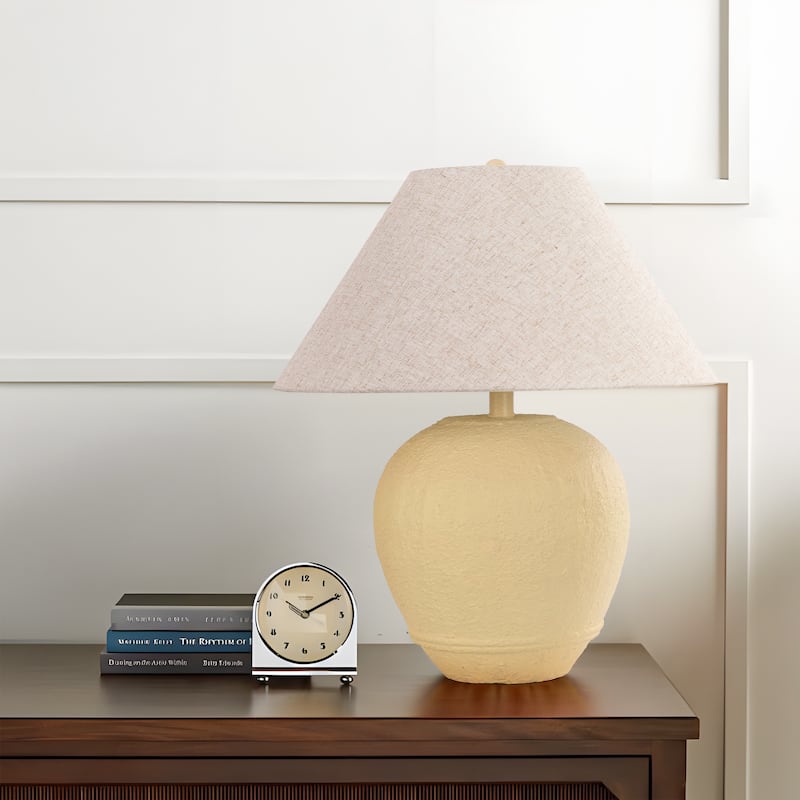 Global Accent Ceramic Table Lamp with Linen Shade