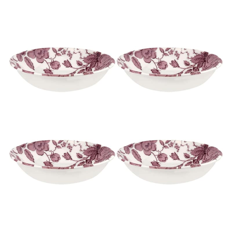 Spode Set of 4 Kinsley Earthenware Cereal Bowls - 7 inch - 7 inch
