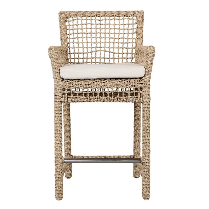 Classic Home Brisbane Woven Outdoor Bar and Counter Stools