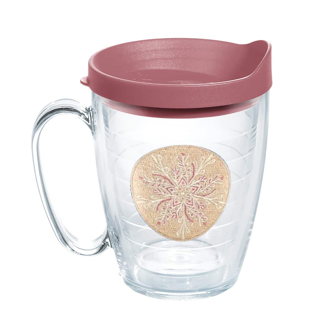 Tervis Christmas Holiday - Snowflake Patch Made in USA Double Walled Insulated Travel Tumbler, Freeze - 16oz Mug