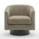 preview thumbnail 14 of 64, Corduroy Upholstered Swivel Barrel Chair (Set of 2)