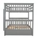 preview thumbnail 16 of 17, Full-Over-Full Bunk Bed with Ladders and 2 Storage Drawers
