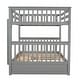 preview thumbnail 53 of 72, Wooden Bunk Bed Frame with Pull Out Storage Drawers, Headboard, Footboard, Ladder, Full-length Guardrail for Kids, Teens