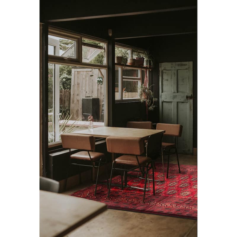 Teimani Red Rug 3'9" x 6'3" - 3'9 x 6'3