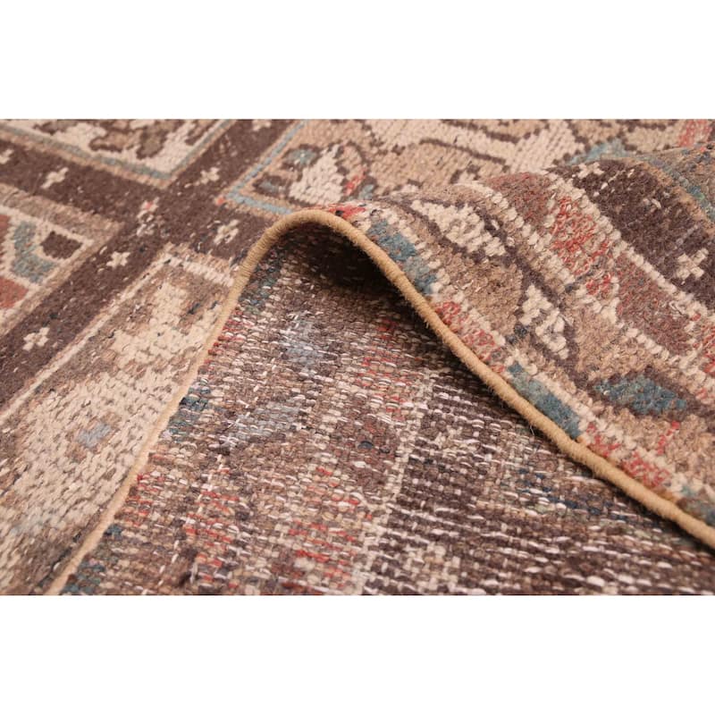 ECARPETGALLERY Hand-knotted Antalya Vintage Brown Wool Rug - 6'3 x 10'6