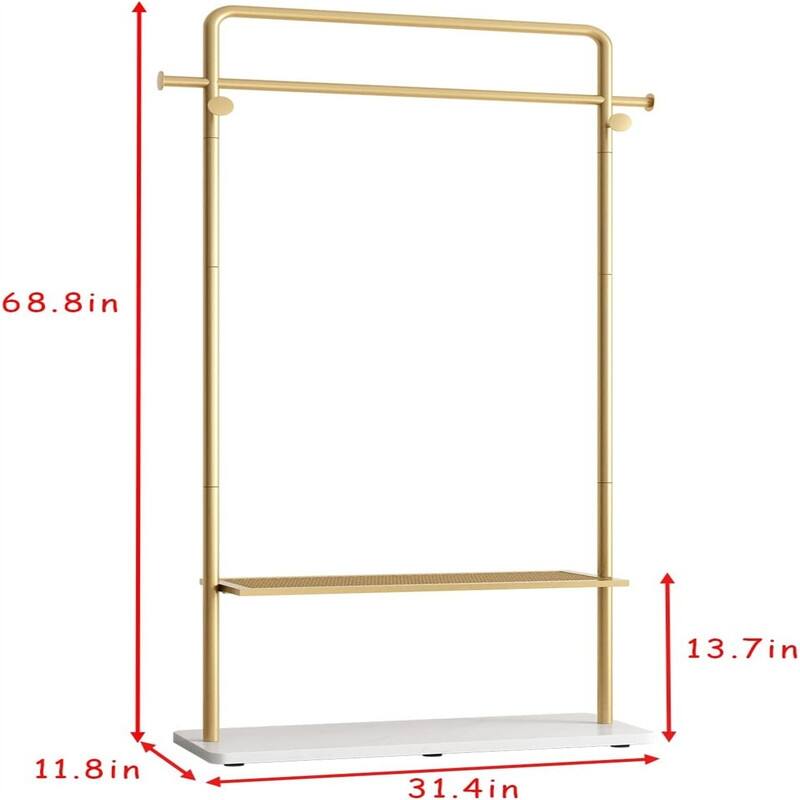 Gold Clothing Racks for Boutiques