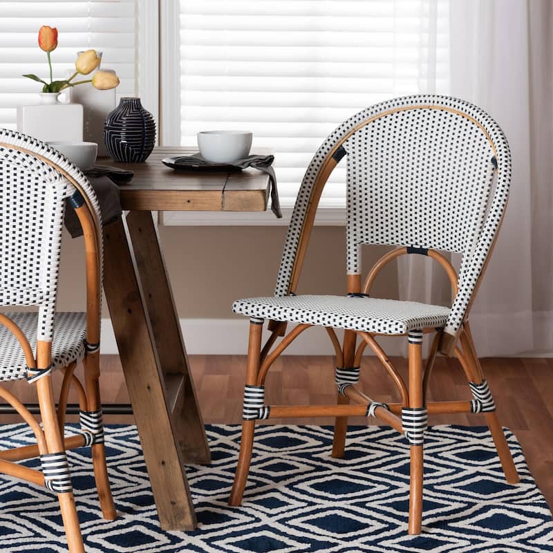 Genica Classic French Natural Rattan Bistro Chair