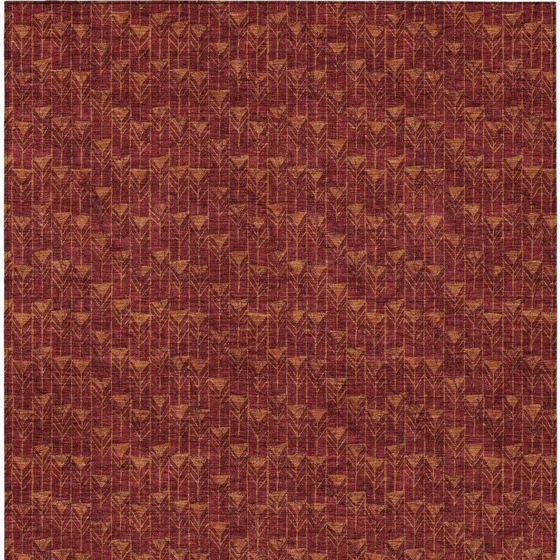 Lari Abstract Shapes Weather Resistant Versatile Elegance Outdoor Rug