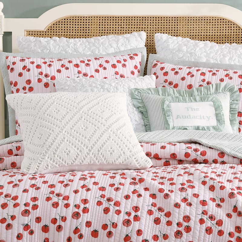 Peri Home Crochet Diamond Decorative Pillow - 20x20