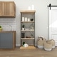 preview thumbnail 68 of 74, Brown Wood 3 Shelves Shelving Unit - 48 x 17 x 34