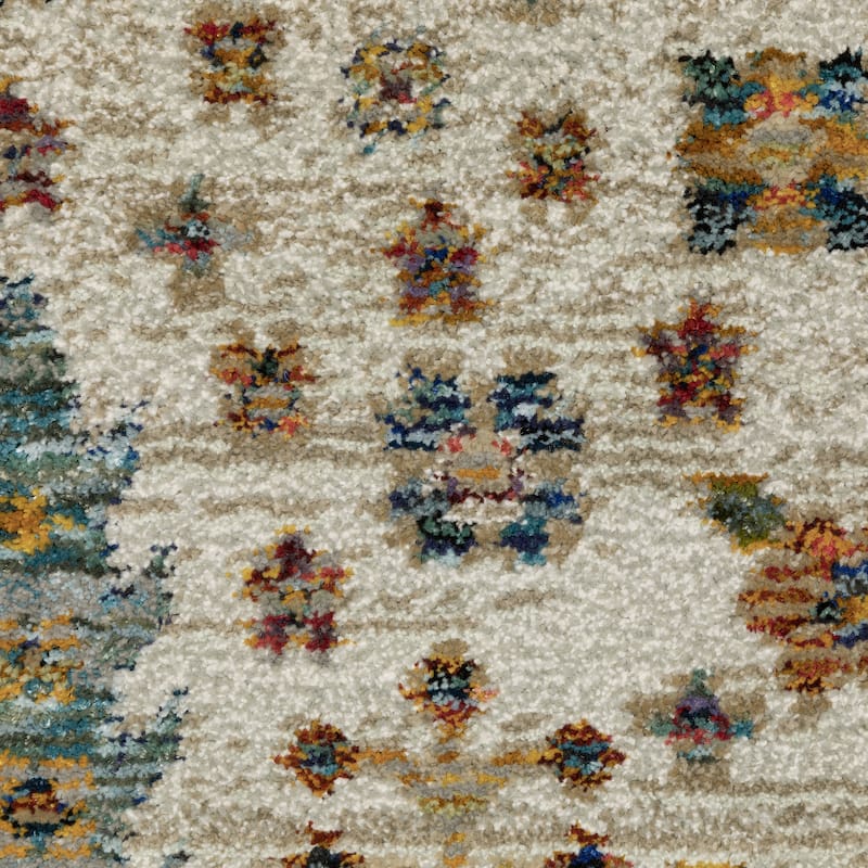 Style Haven Adalynn Ancient Traditions Ivory/Gold Area Rug