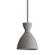 preview thumbnail 1 of 9, Golden Lighting 2173-7 Aethera 7" Wide Mini Pendant Grey Cement
