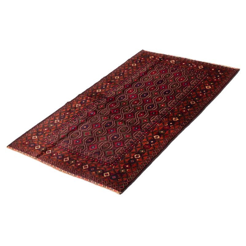 Teimani Red Rug 3'8" x 6'5" - 3'8 x 6'5