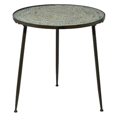 Metal Accent Table - Black - Roche River Decor