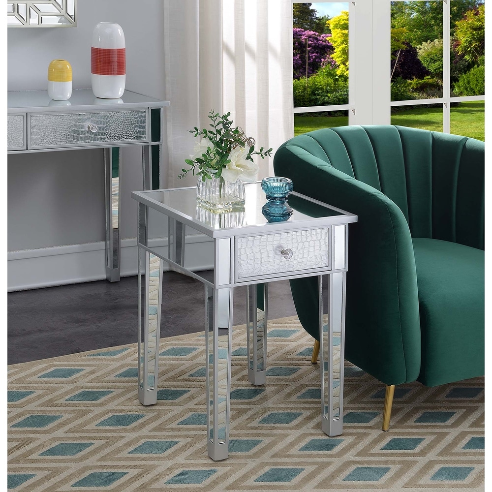 Silver orchid grant sales glam accent table