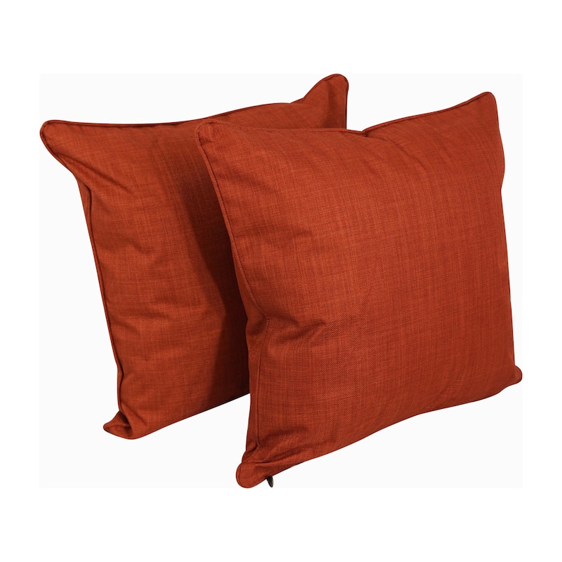 Delaney 25-inch Indoor/Outdoor Throw Pillow (Set of 2) - Cinnamon
