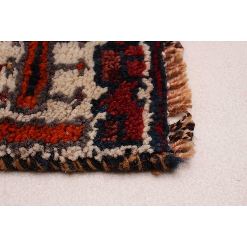 ECARPETGALLERY Hand-knotted Melis Vintage Dark Red Wool Rug - 4'6 x 12'6