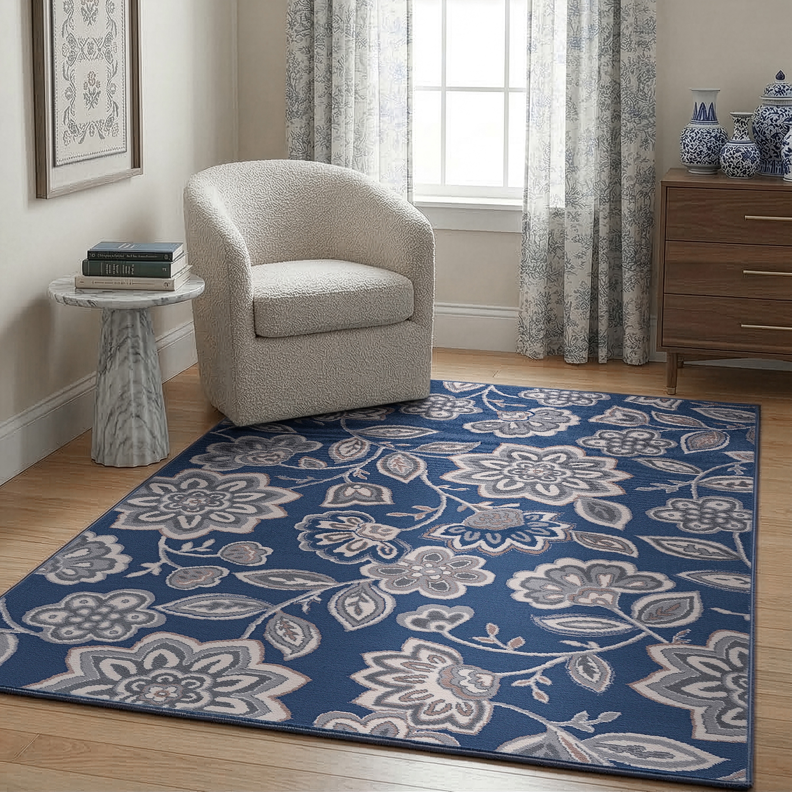 Carrington Transitional Floral & Botanical Indoor Area Rug
