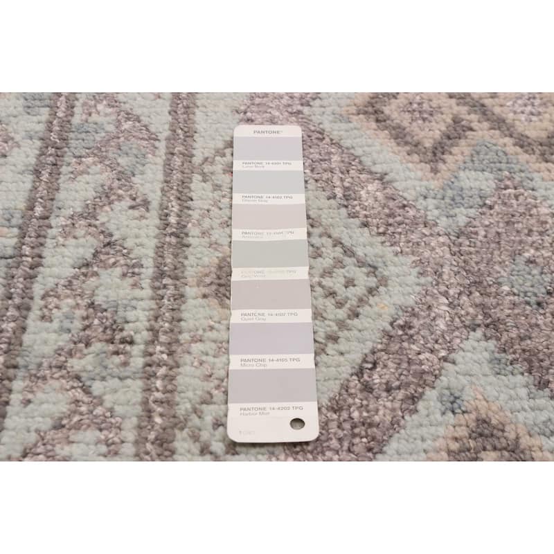ECARPETGALLERY Hand-knotted Jules Serapi Grey Silk, Wool Rug - 5'3 x 7'6