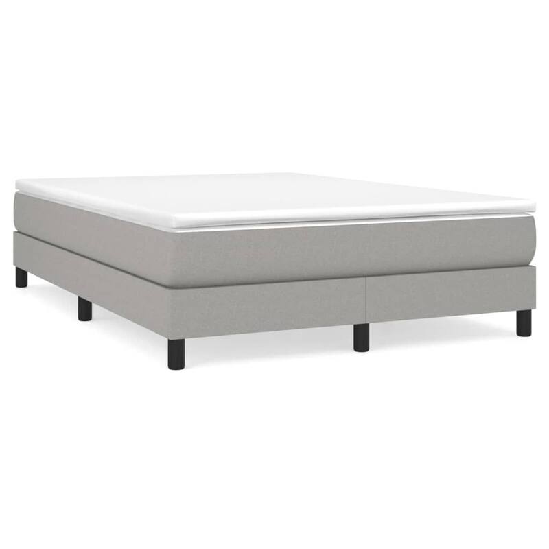 vidaXL Bed Frame Box Spring Platform Bed Base Frame Mattress Foundation Fabric