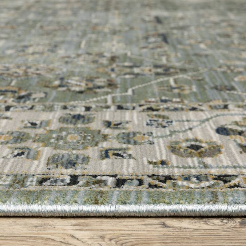 HomeRootsFloral Traditional Rectangle Area Rug